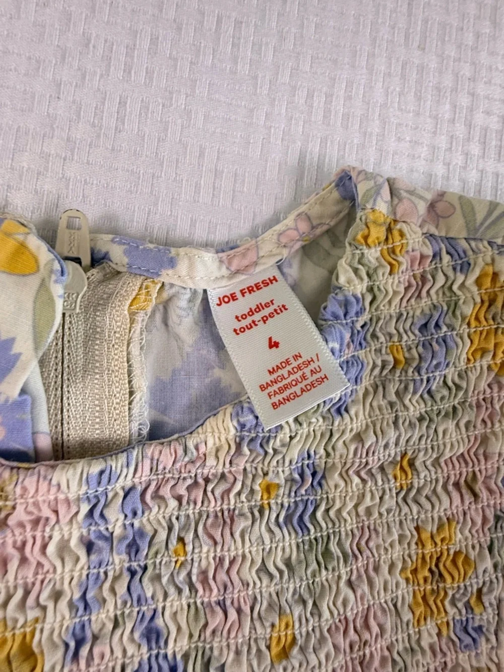 JOE FRESH Long Sleeve Floral Summer Dress | 4T - Picture 3 of 5